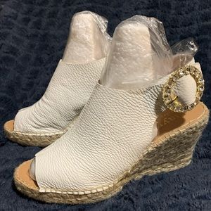 Maypol 7.5 White Leather Sandals